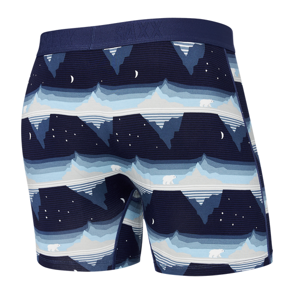 Saxx Ultra Boxer Brief w/ Fly, Go With The Floe Navy