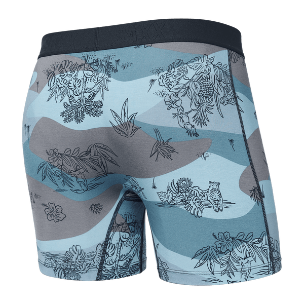 Saxx Ultra Super Soft Boxer Brief Fly Men's Underwear, Birch/Grey, Large