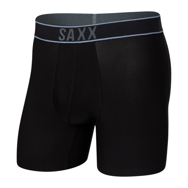 SAXX DropTemp™ Cooling Mesh Boxer Briefs - Men's Boxers in Mid Grey Heather