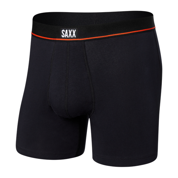 Non-Stop Stretch Cotton Boxer Brief - Black | – SAXX Underwear Canada