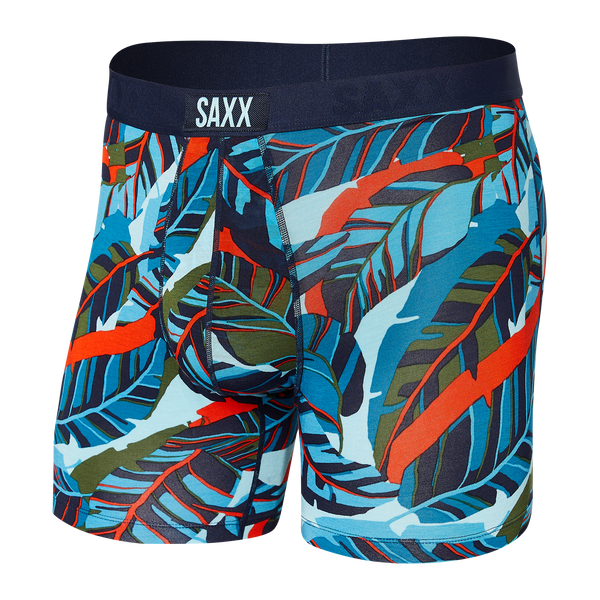 Silk Underwear Nooner in Los Cabos 100% Silk Jersey Hippie Brief Style Blue  and Orange Sunburst Print SXSW Collection 