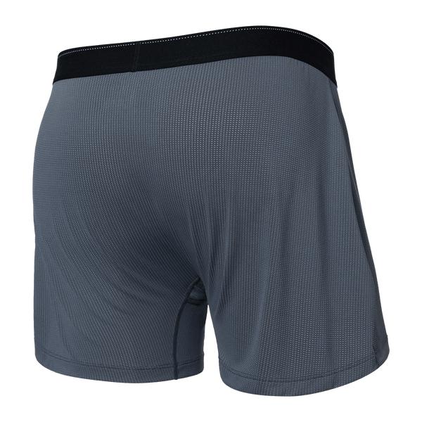 CLZOUD Quick Dry Underwear for Men Grey Polyester Mens Cool Underwear Loose  Boxer Shorts Large Underwear Xxxl