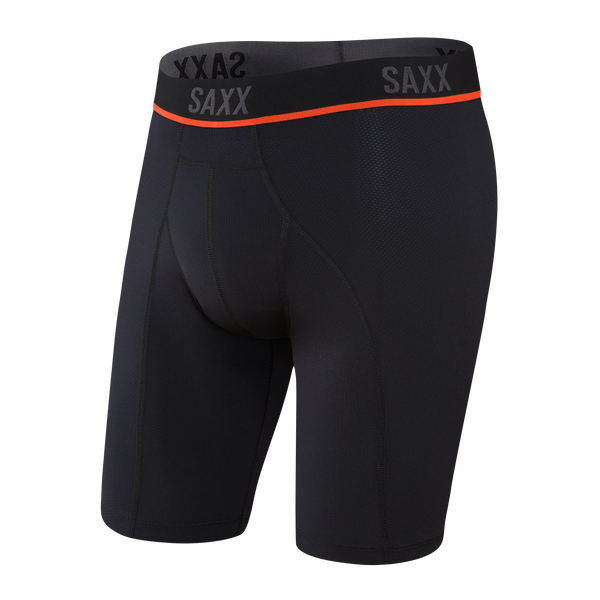 Saxx Men's Underwear – Kinetic HD Light-Compression Mesh Boxer Briefs with  Built-in Pouch Support – Semi-Compression, Black/Vermillion, X-Small :  : Clothing, Shoes & Accessories