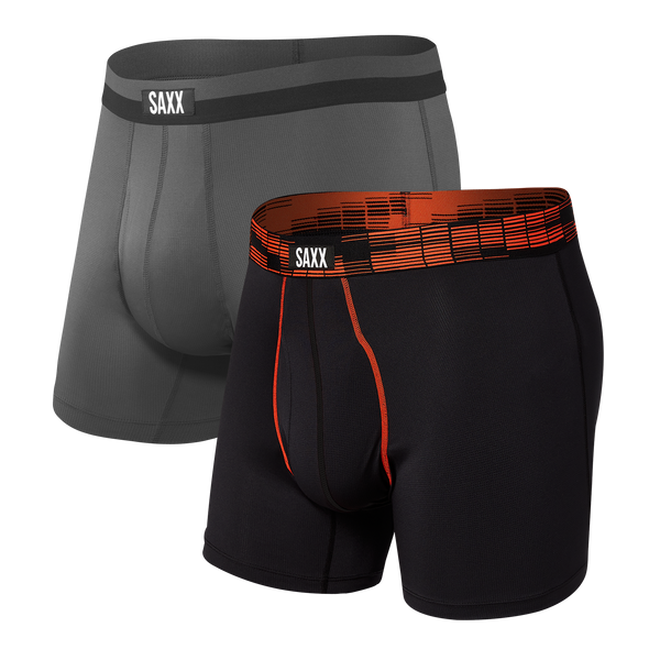 SAXX Underwear Co. Men's Kinetic HD Boxer Brief Navy City Blue