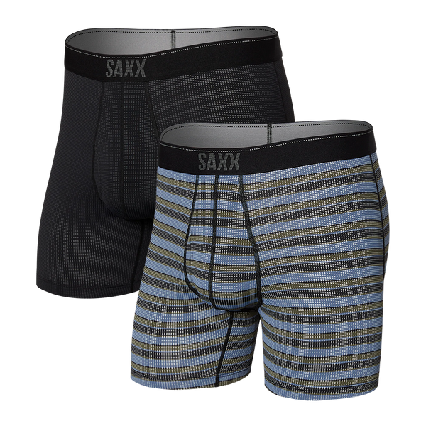 SAXX Ultra 2-Pack Men's Boxer Brief - Beach Vibe Stripe/Black