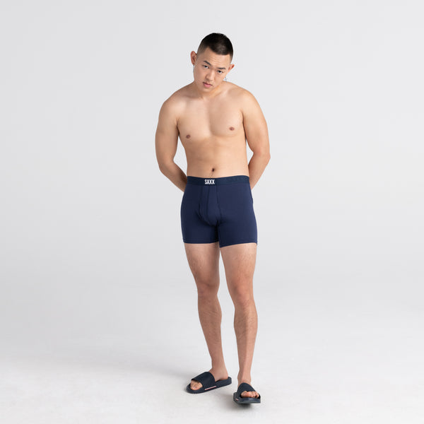 SAXX Underwear Co. Men's Underwear - ULTRA Boxer Briefs with Built-In  BallPark Pouch Support Pack of 2, Racer Blue/Black, Medium