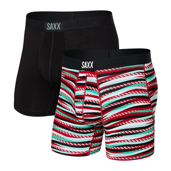 Saxx Vibe Boxer Brief - 2 Pack - Black/Wood Camo