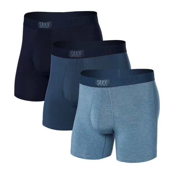 Saxx Underwear Vibe 2 Pack Men's Boxer Briefs Size Large for sale online