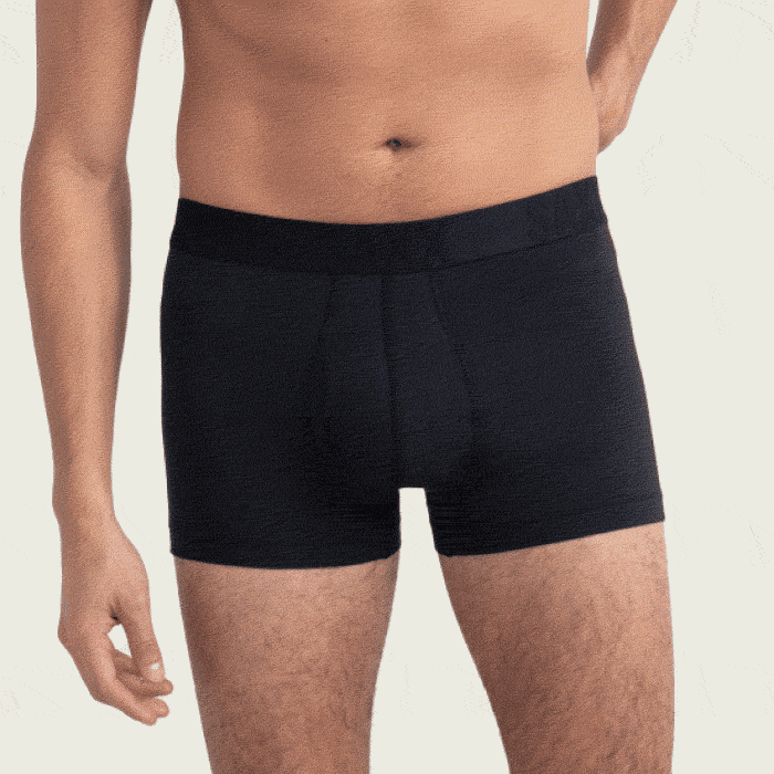 KaLI_store Underwear for Men Pack Men's Underwear Boxer Briefs Pack Bamboo  Viscose Soft Breathable Long Underwear Trunks White,XXL