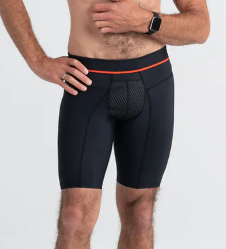 adidas Men's Sport Performance Boxer Briefs Underwear (2 Pack),  Black/Bright Blue/Orange, Large at  Men's Clothing store