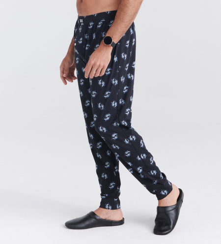 Shop Jersey Pajama Pants - Navy Blue Online