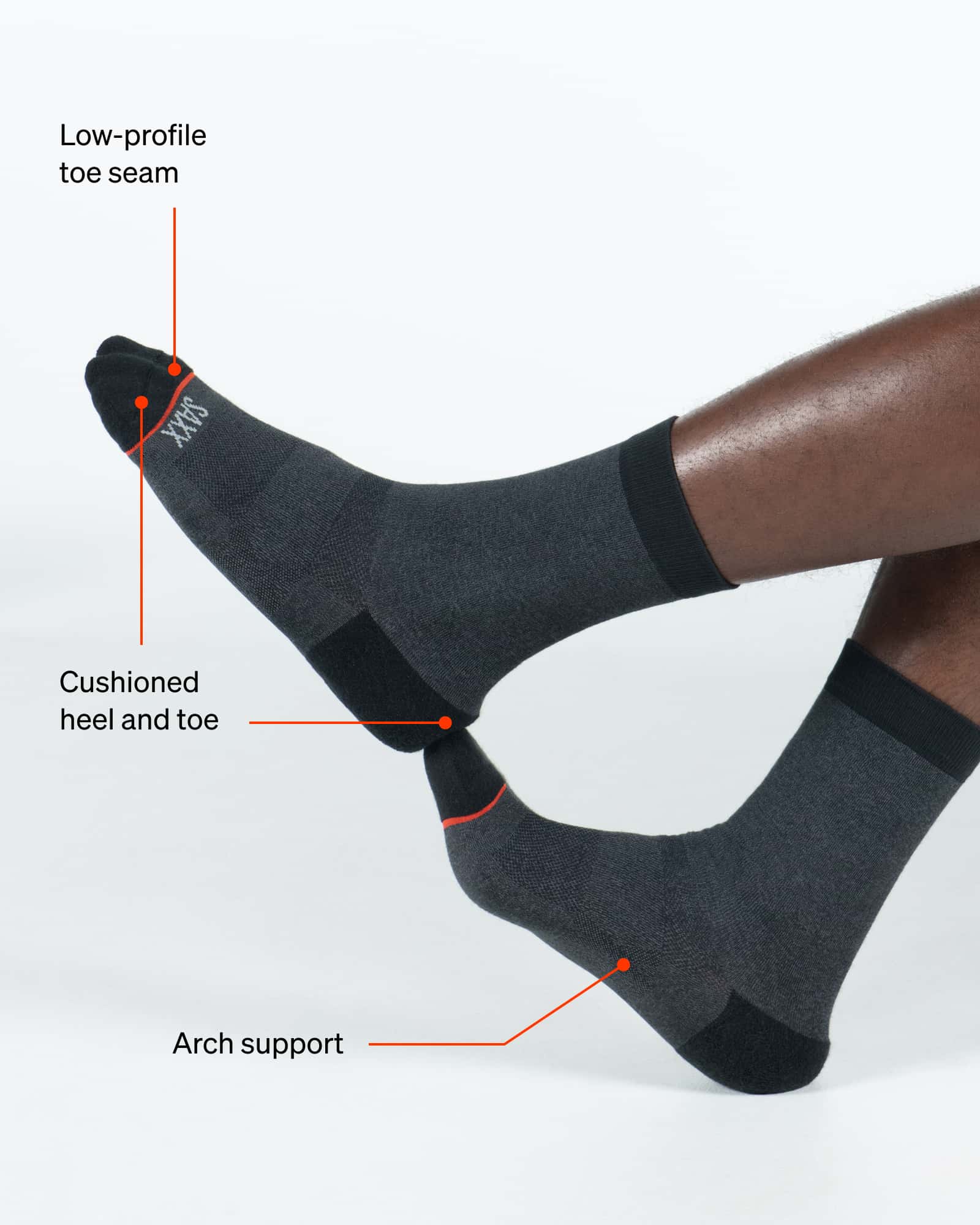 SAXX Underwear Crew Sock technology