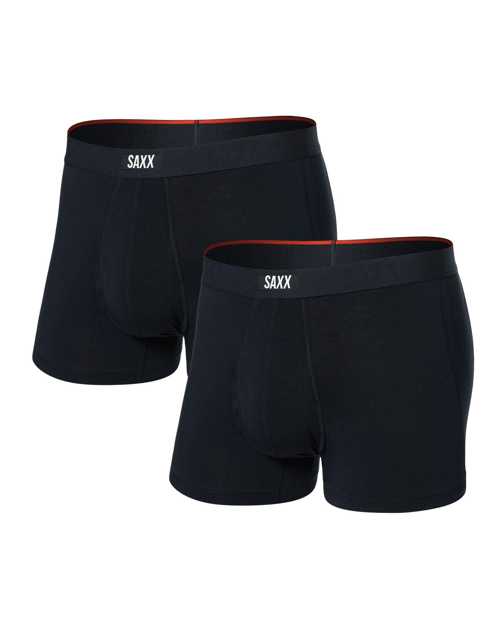 Front of Vibe Xtra Trunk Fly 2 Pack in Black