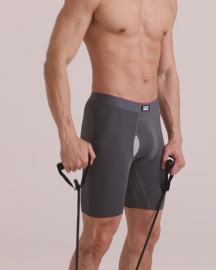 Video of Multi-Sport Mesh Long Leg Boxer Brief