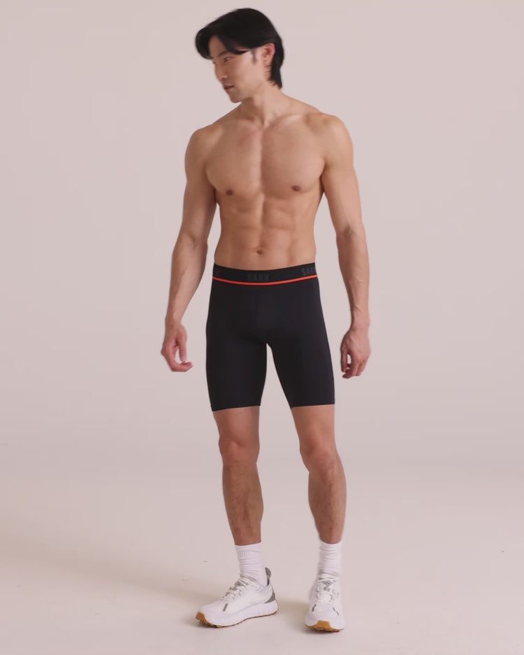 Video of Kinetic Light-Compression Mesh Long Leg Boxer Brief