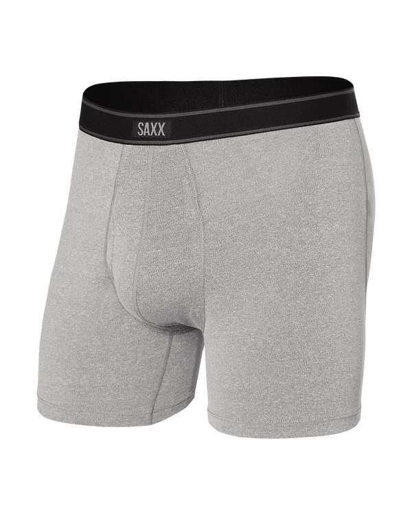 Front of Daytripper Boxer Brief Fly in Grey Heather