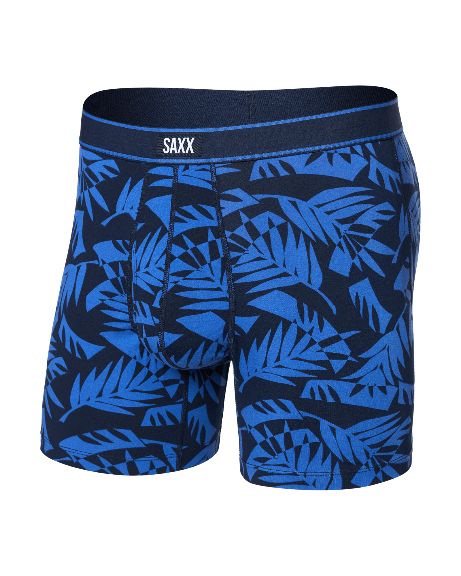 Front of Daytripper Boxer Brief Fly in Palm Frond-Maritime