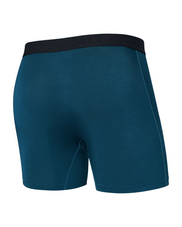 Back of Ultra Super Soft Boxer Brief Fly in Deep Ocean