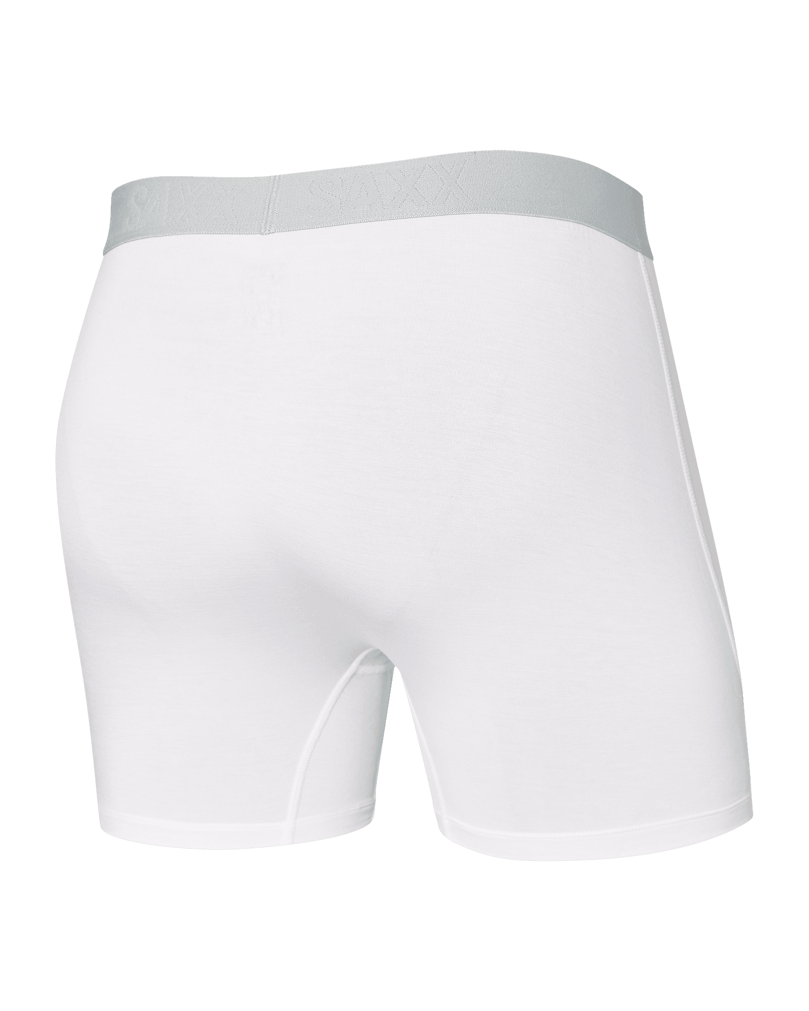 Back of Ultra Boxer Brief Fly in White