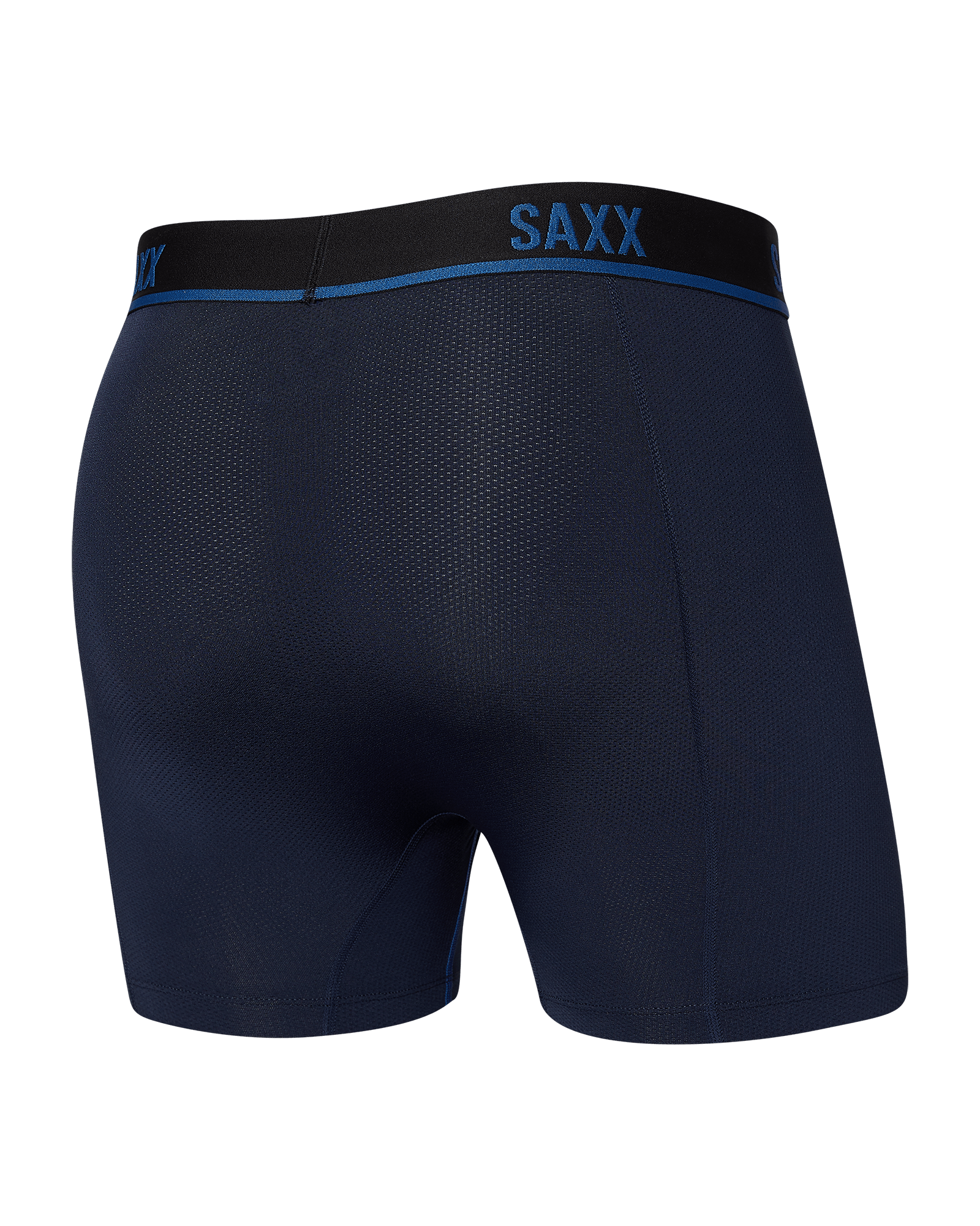 Back of Kinetic HD Boxer Brief in Navy/City Blue