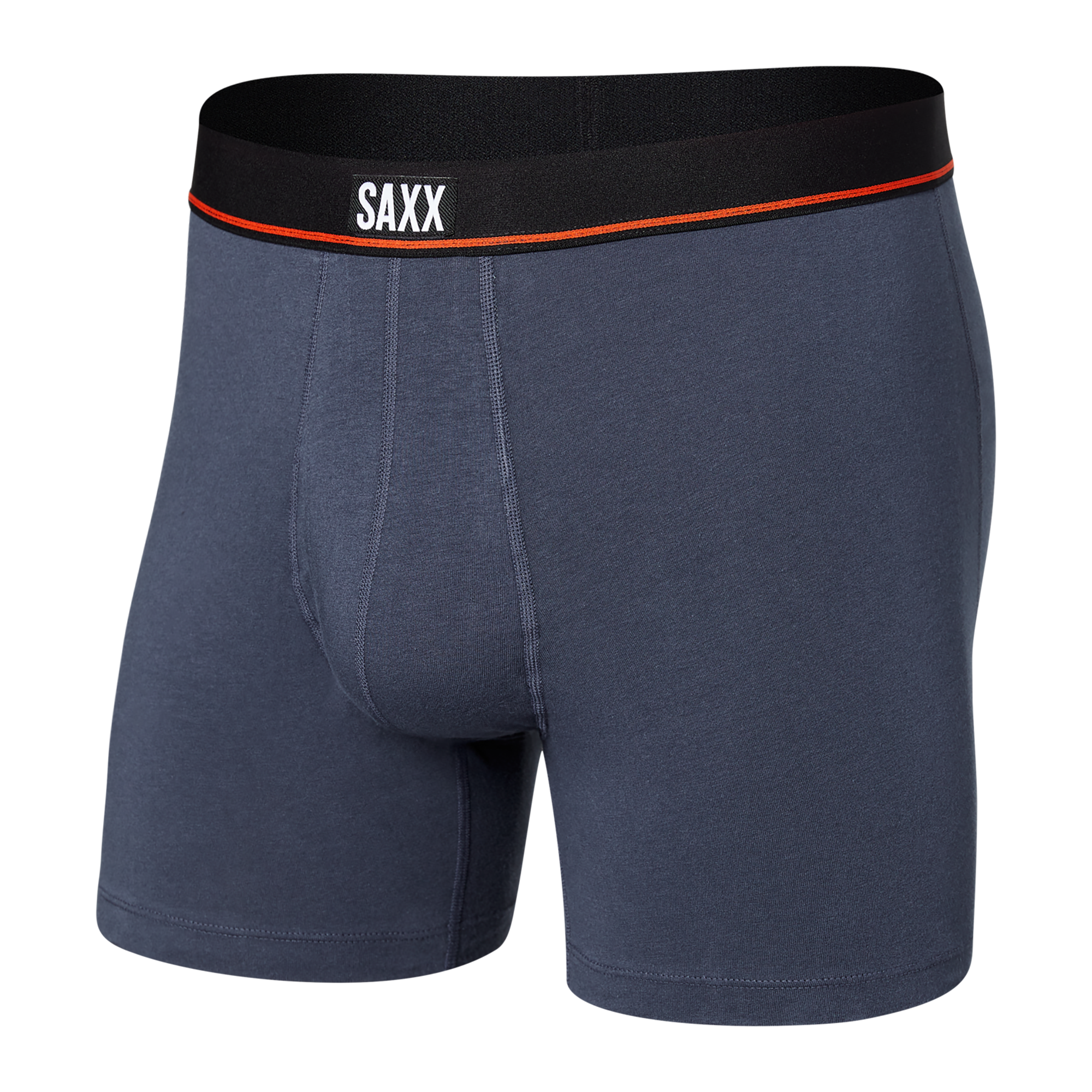 Front of Non-Stop Stretch Cotton Boxer Brief in Deep Navy