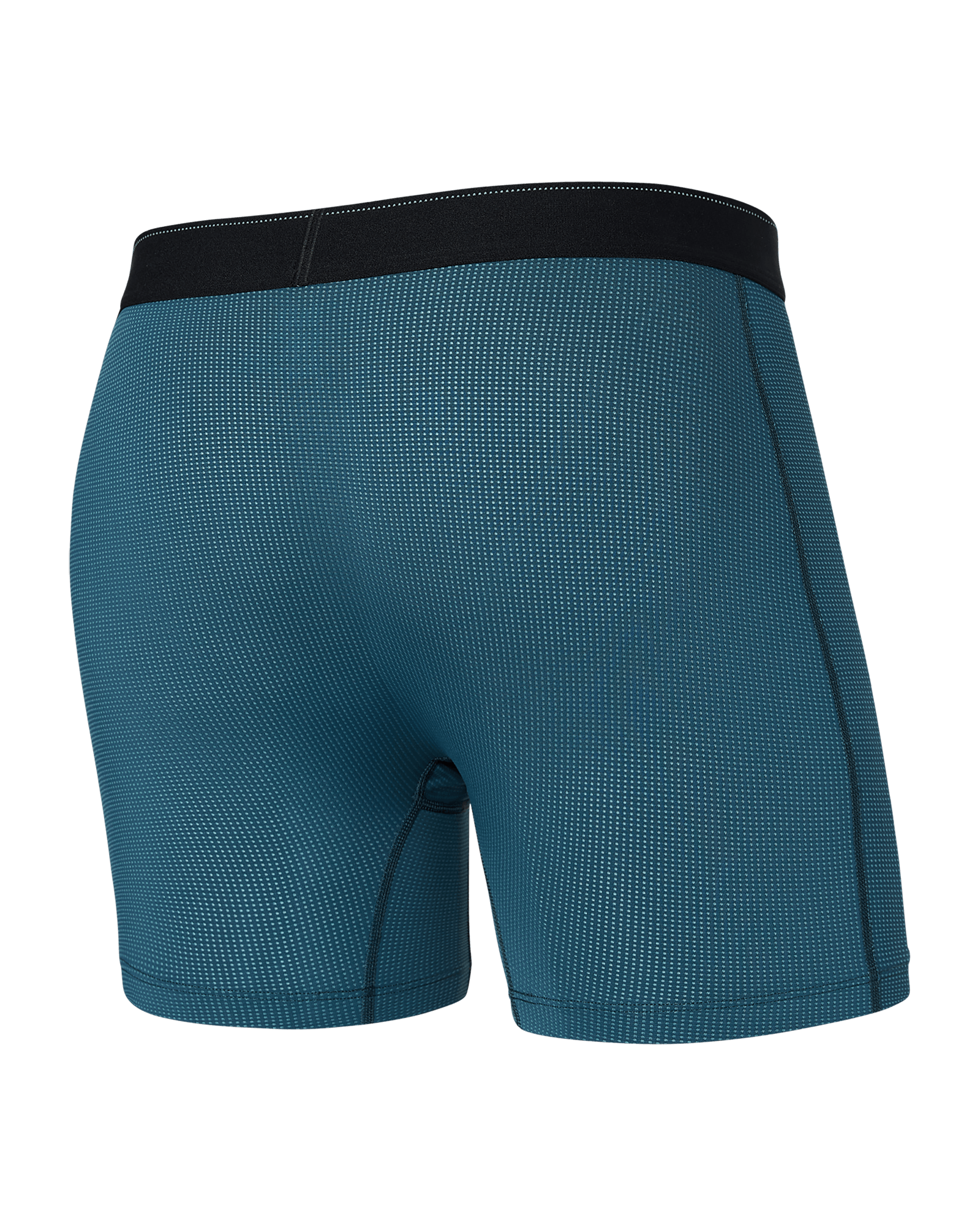 Back of Quest Quick Dry Mesh Boxer Brief Fly in Storm Blue