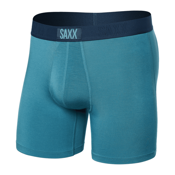 Front of Vibe Boxer Brief in Hydro Blue