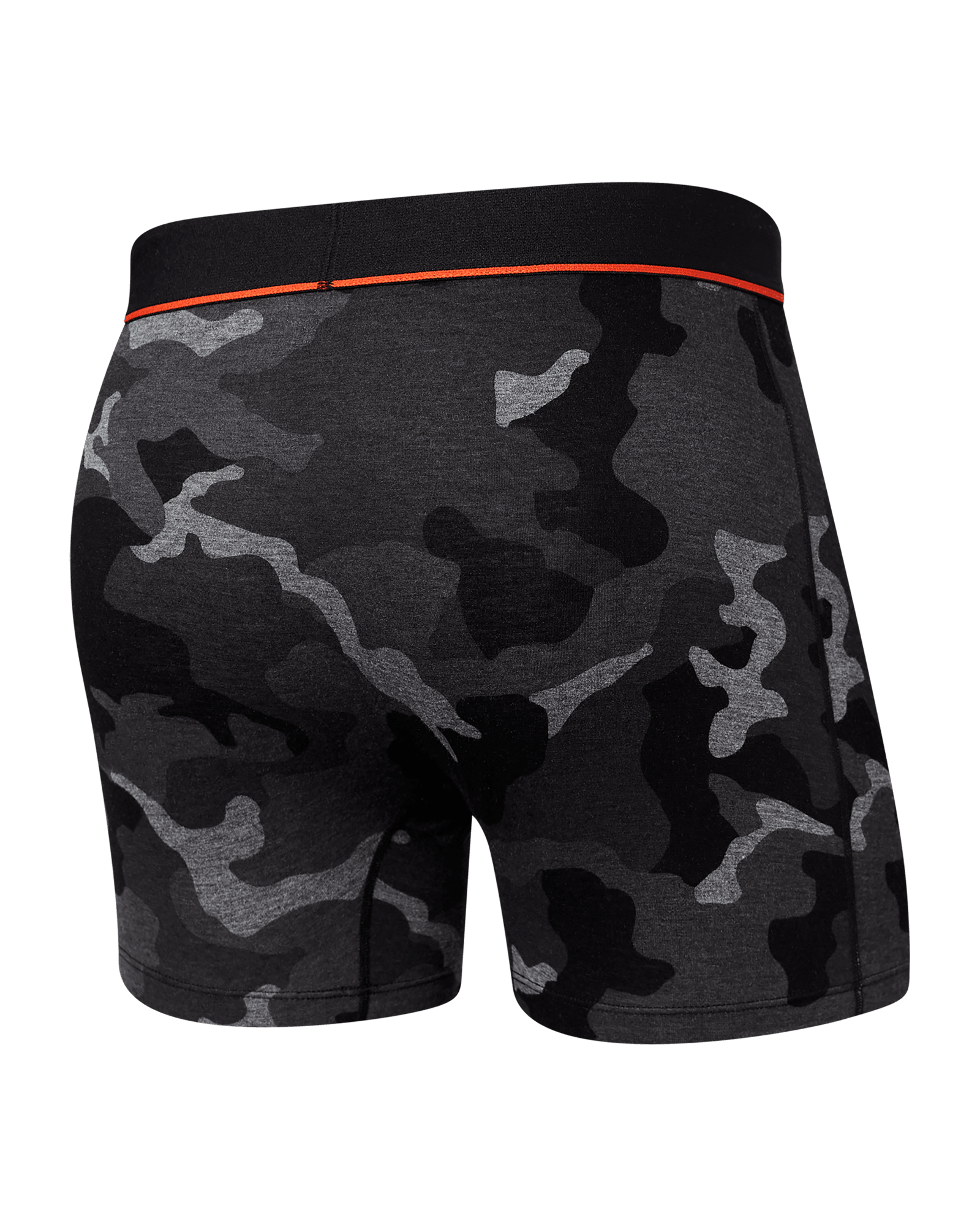 Back of Vibe Super Soft Boxer Brief in Supersize Camo- Black