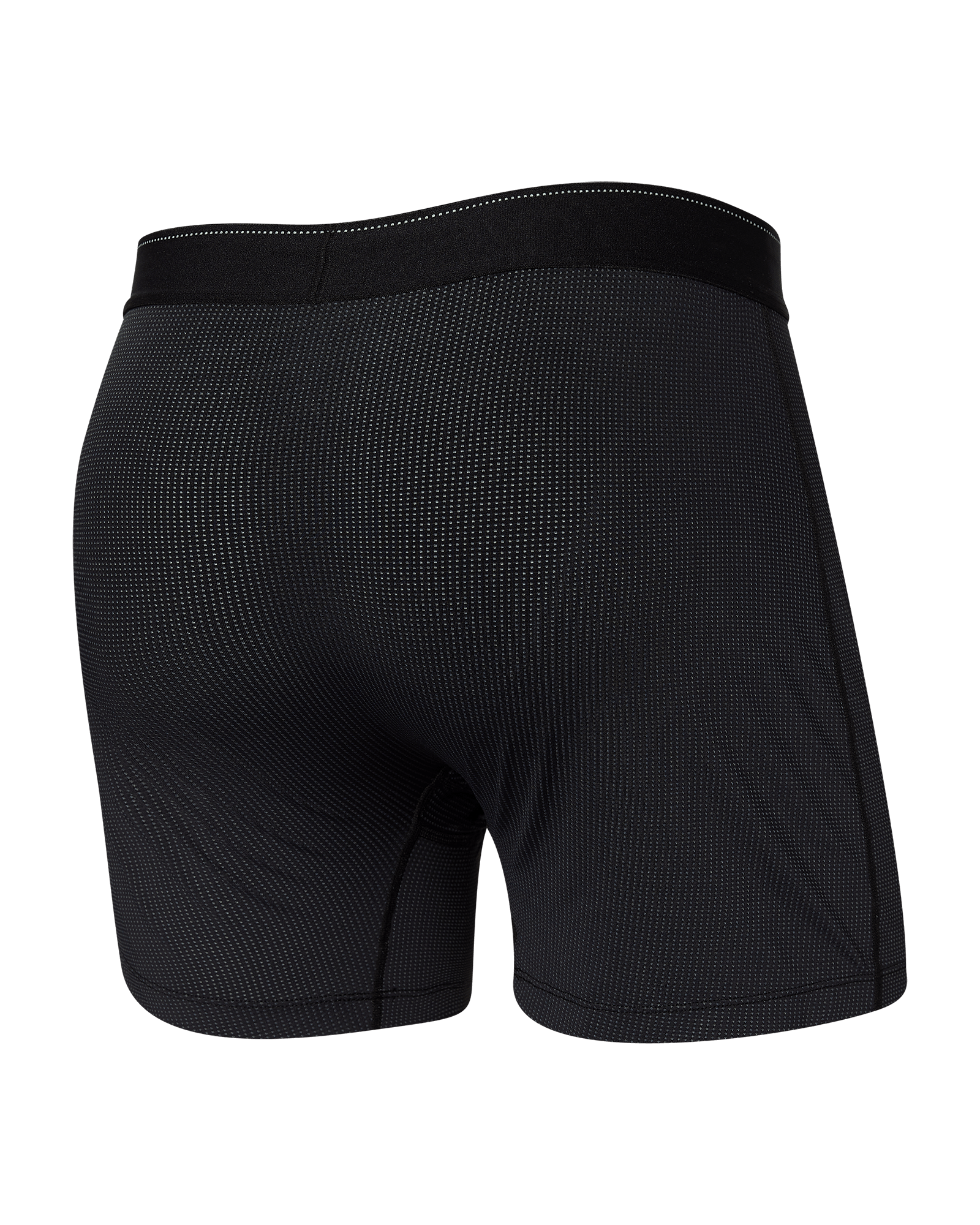 Back of Quest Loose Boxer Fly in Black