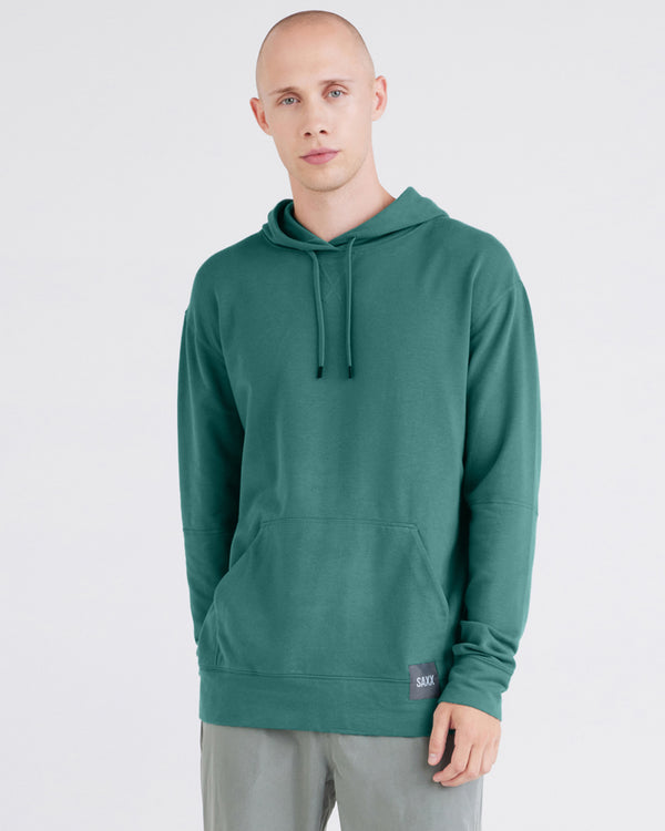 Front - Model wearing  3Six Five Lounge Hoodie in Pine