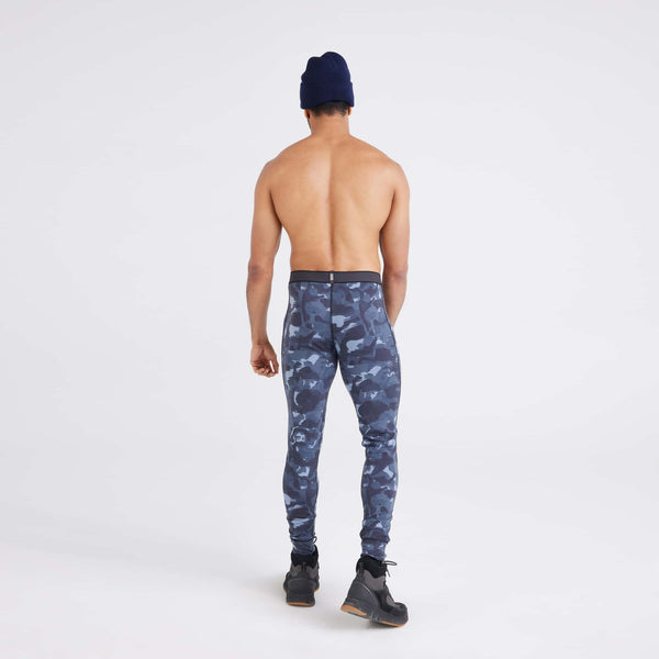 Back - Model wearing Roast Master Baselayer Mid-Weight Bottom Fly in Daybreak Camo-Flintstone