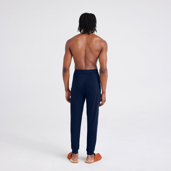 Back - Model wearing Snooze Sleep Pant in Maritime