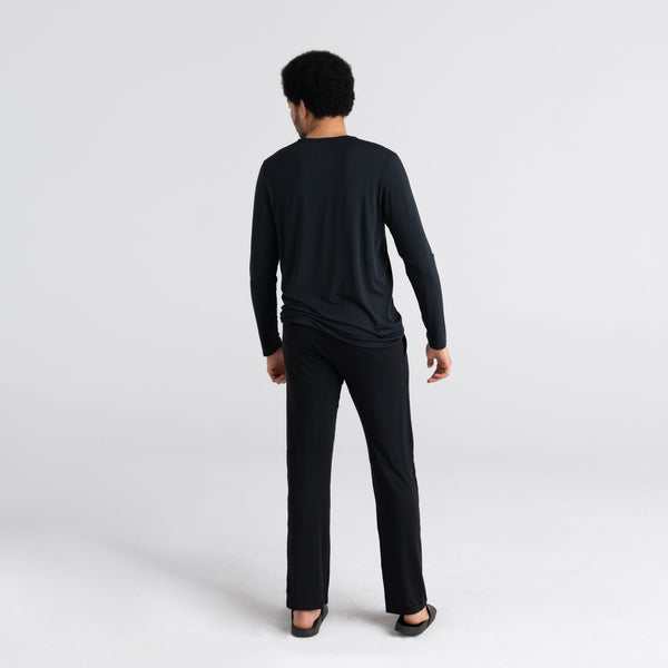 Back - Model wearing Sleepwalker Ballpark Pant in Black