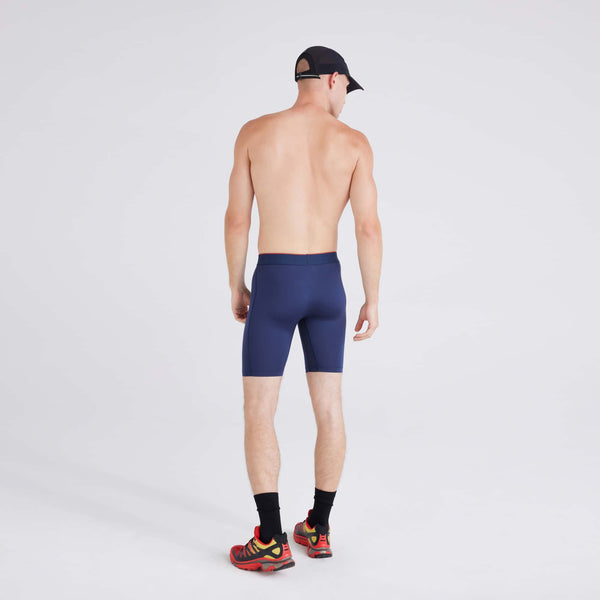 Back - Model wearing Multi-Sport Mesh (2 Pack) Long Boxer Brief in Navy/Black