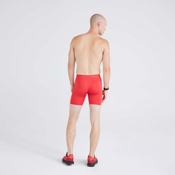 Back - Model wearing Multi-Sport Mesh (3 Pack) Boxer Brief in Sunset Red/Turbublence/Faded Black