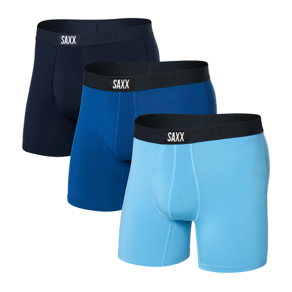 Ultra Super Soft Boxer Brief (3 Pack) in Navy/City Blue/Heritage