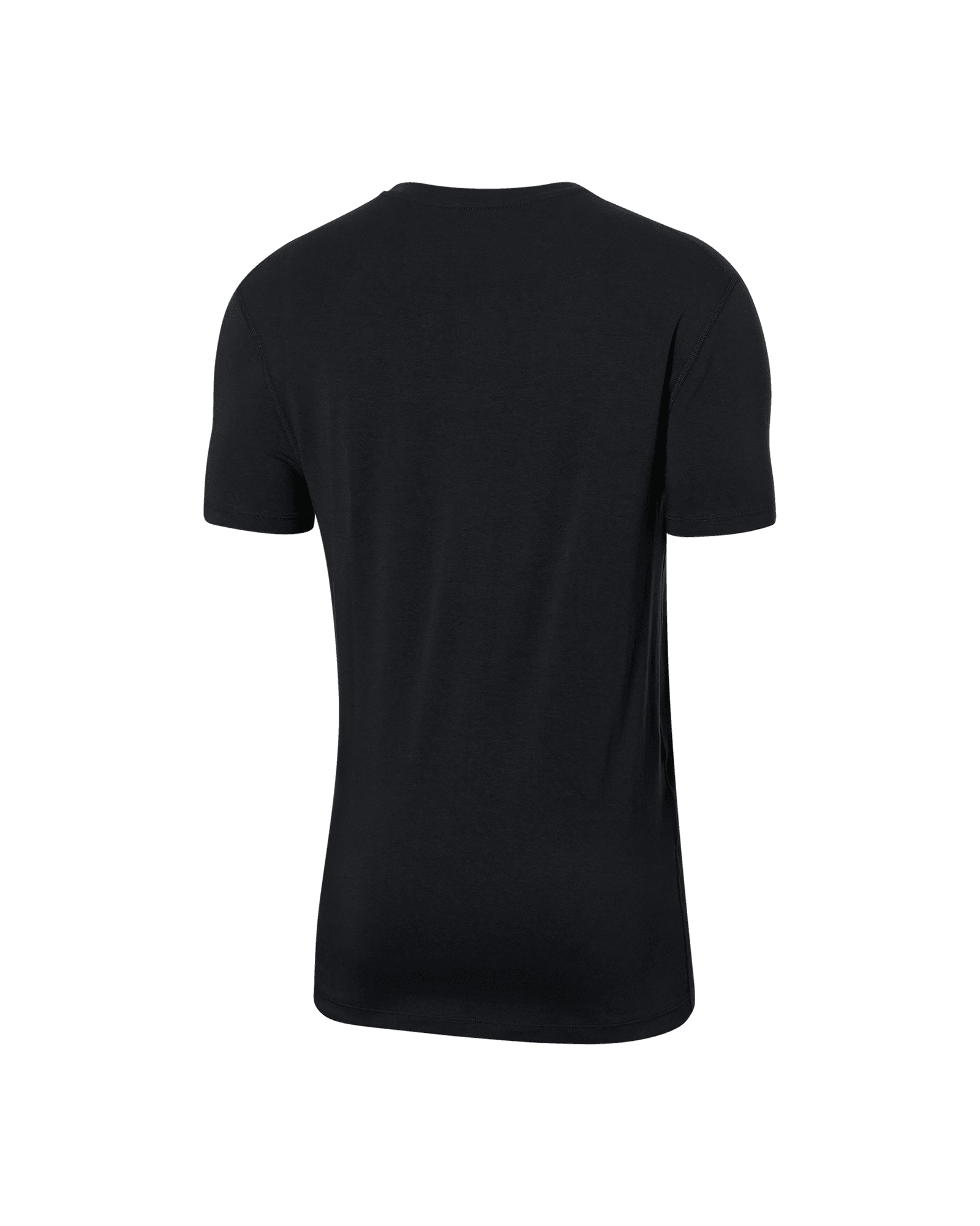 Back of Droptemp Cooling Cotton Crew in Black