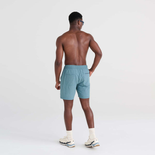 Back - Model wearing Sport 2 Life 2N1 Short Regular in Storm Blue Heather