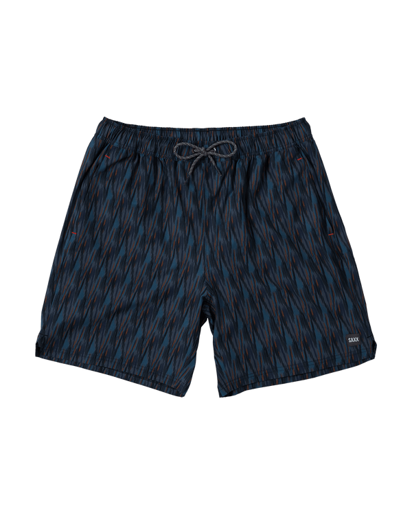 Front of Multi-Sport 2N1 Short Regular in Brushed Ikat-Turbulence