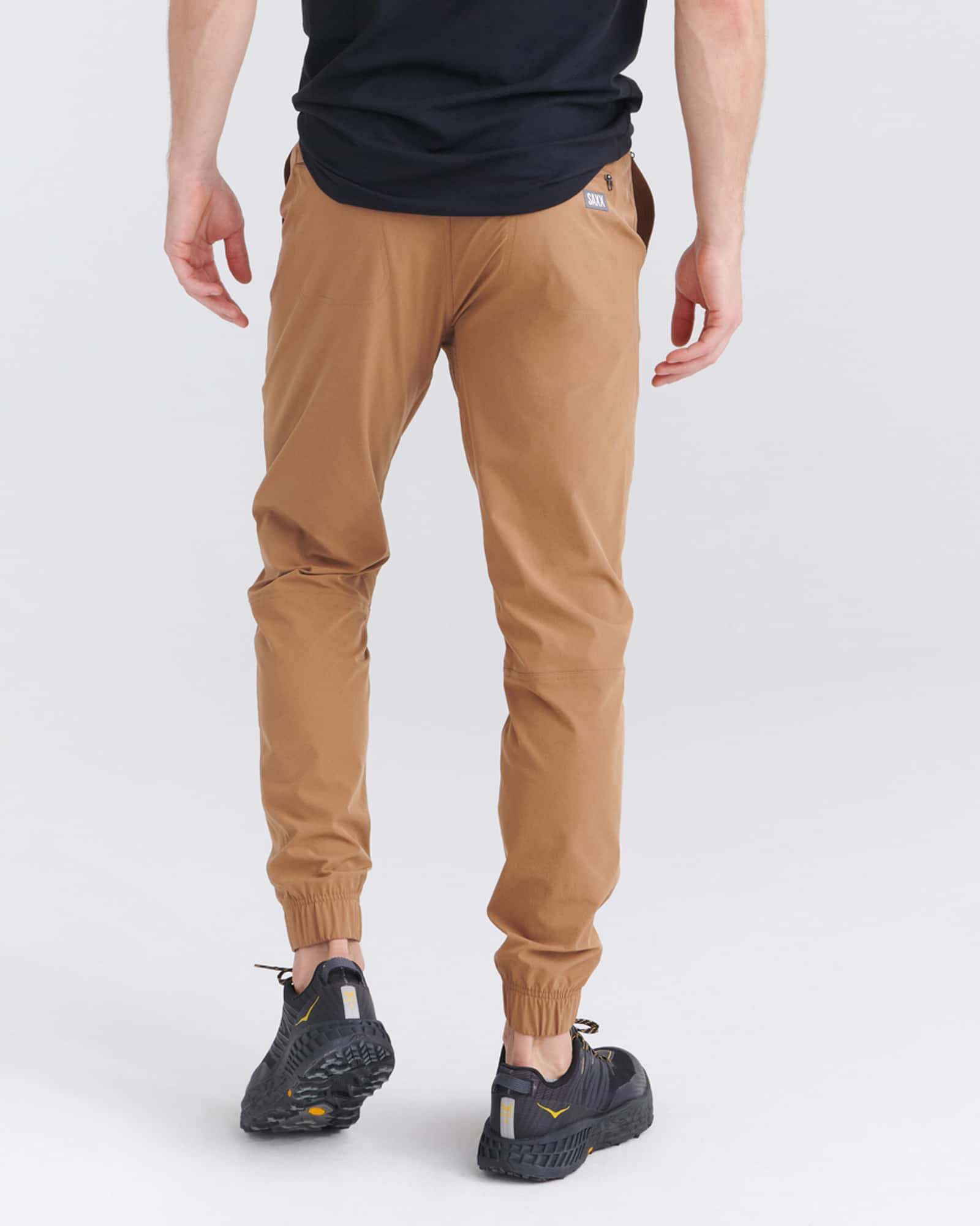 Back - Model wearing Go To Town Jogger in Toasted Coconut