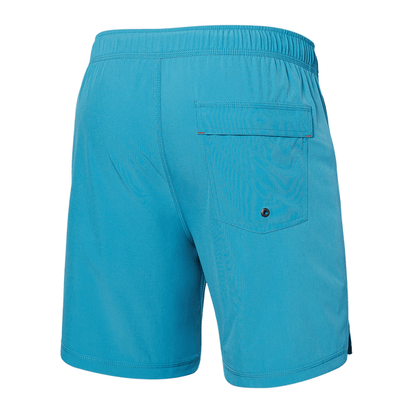 Back of Oh Buoy 2N1 Swim Trunk 7" in Blue Moon