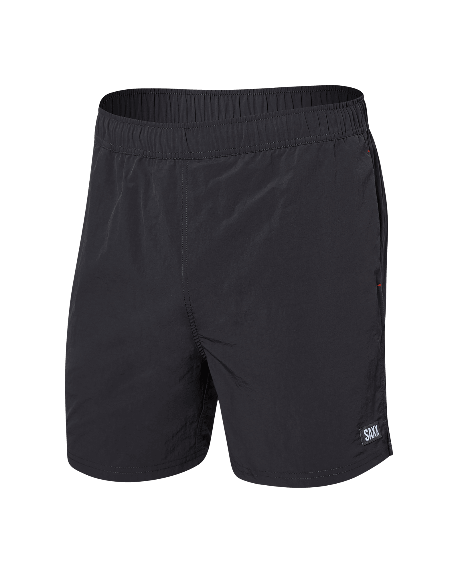 Front of Go Coastal 2N1 Swim Volley Short 5" in Faded Black