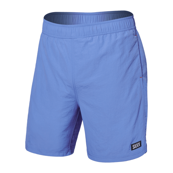 Front of Go Coastal 2N1 Swim Volley 7" Inseam in Granada Sky