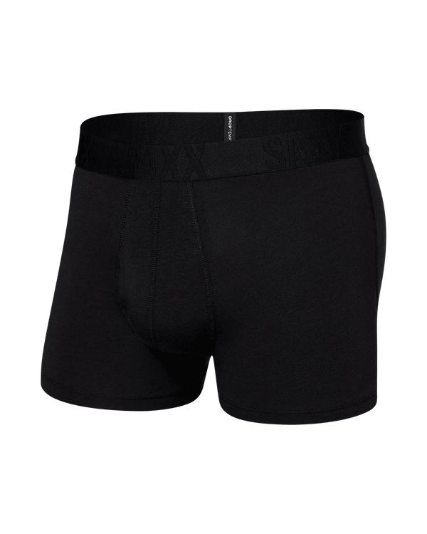 Front of DropTemp Cooling Cotton Trunk in Black