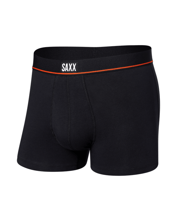 Front of Non-Stop Stretch Cotton Trunk in Black