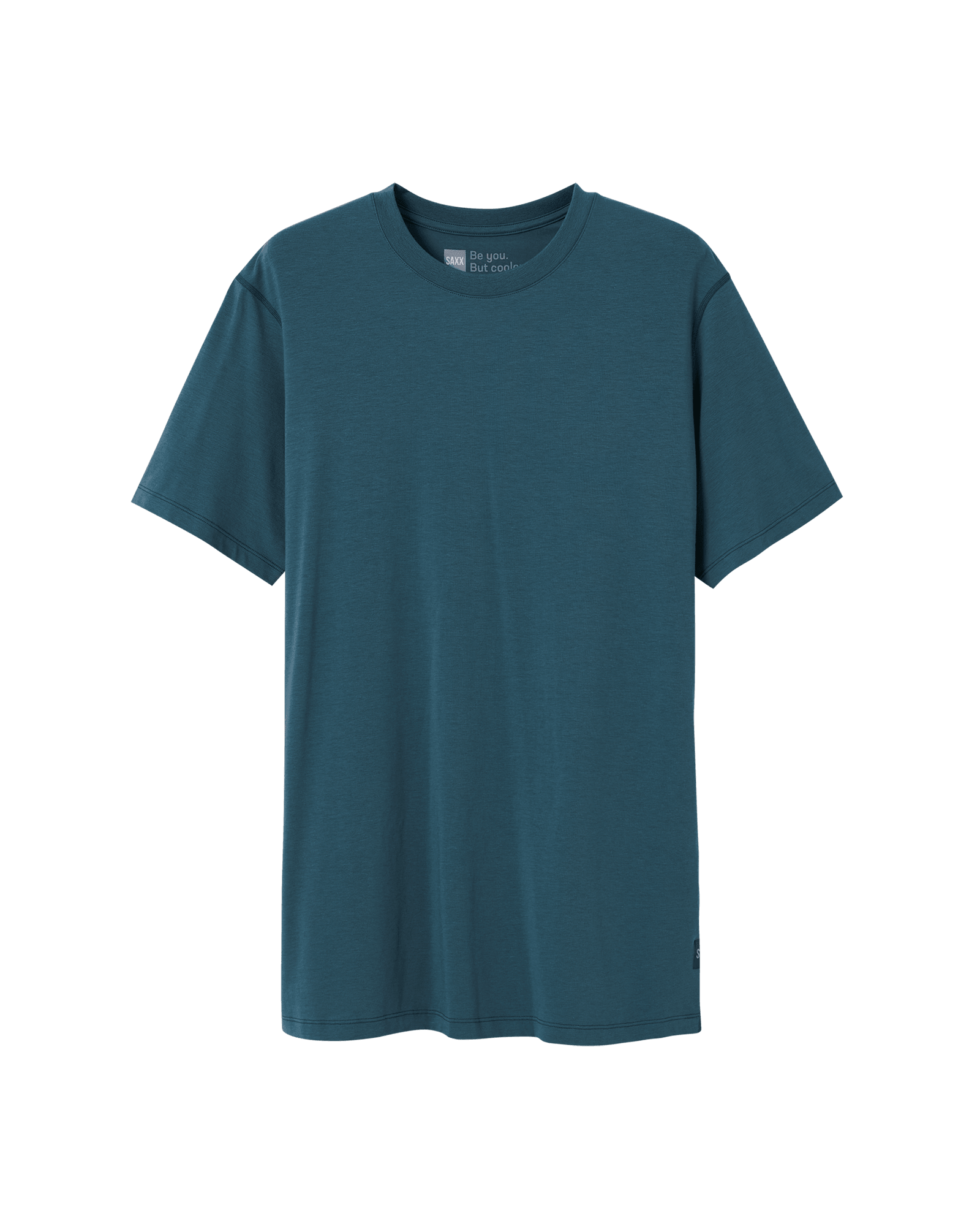 Front of Droptemp® Cooling Cotton Short Sleeve Crew in Storm