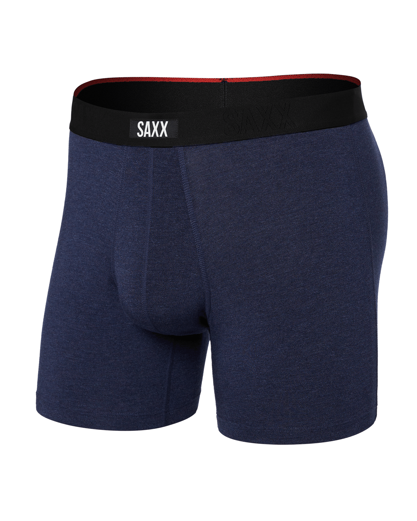 Front of Vibe Xtra Boxer Brief in Astro Blue Heather