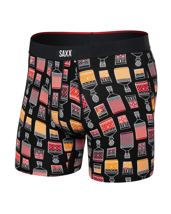 Front of Vibe Xtra Boxer Brief in Top Shelf-Black