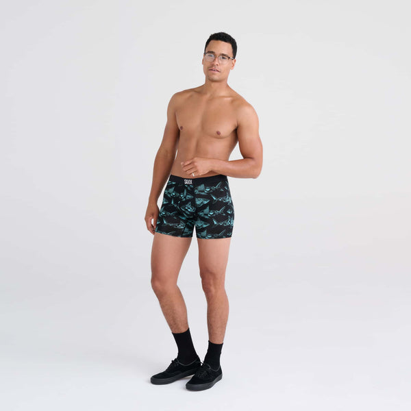 SAXX Underwear Vibe Super Soft Good Times Boxer Briefs - Mens