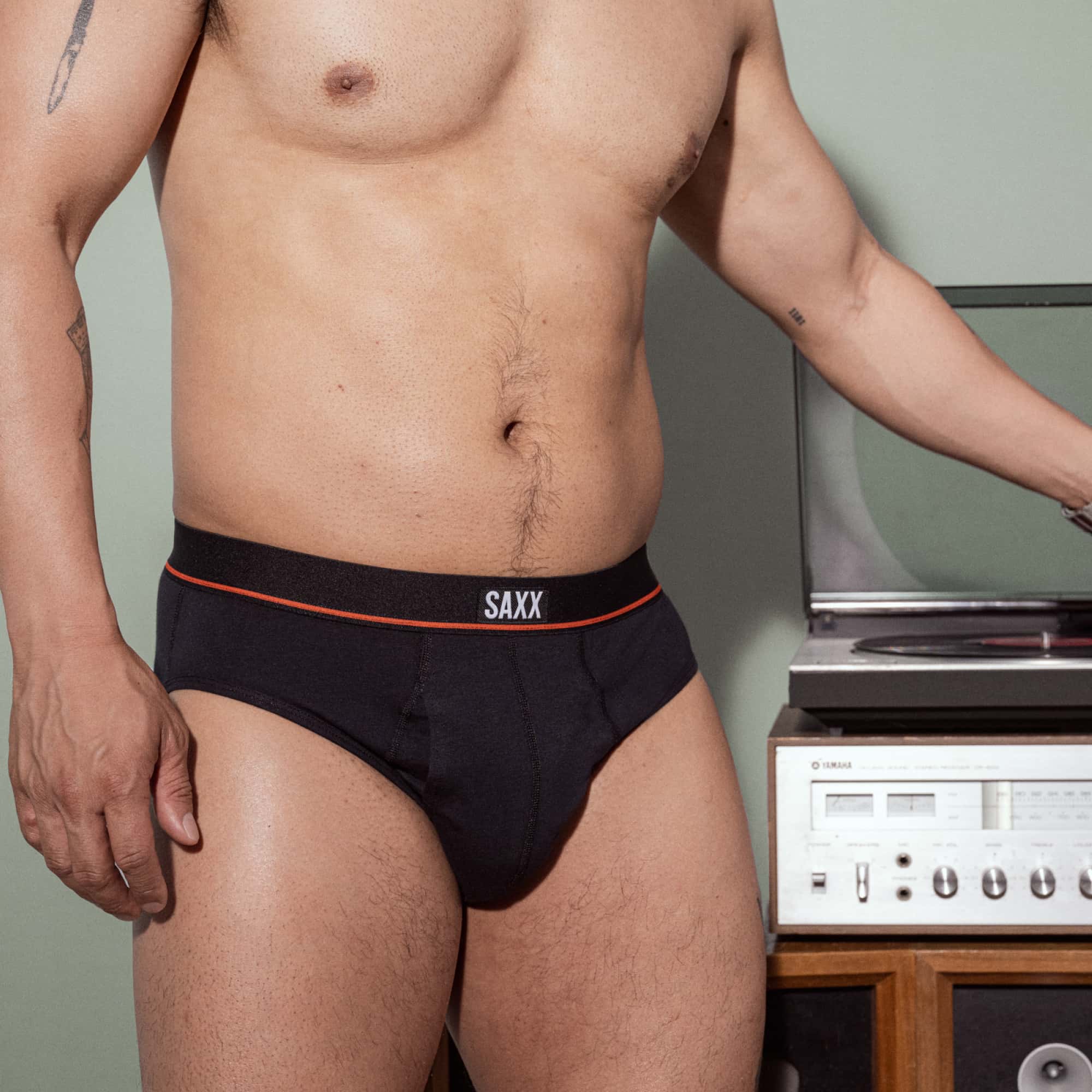 Non Stop Stretch Cotton Brief Black SAXX Underwear Canada